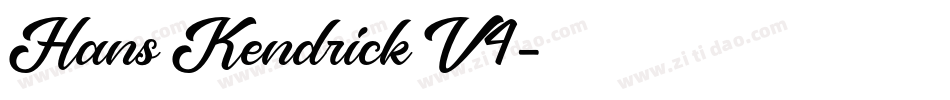 Hans Kendrick V4字体转换